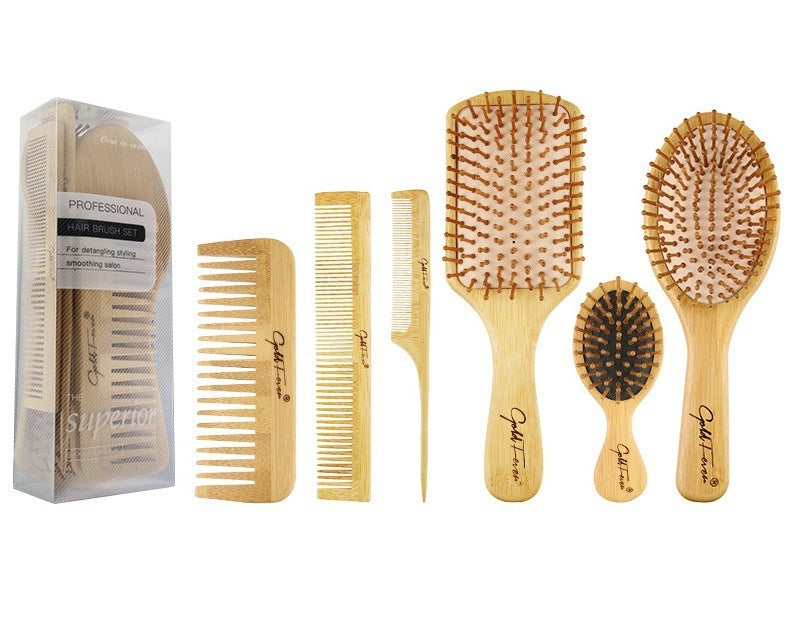 Haarstyling-Set Bambuskamm
