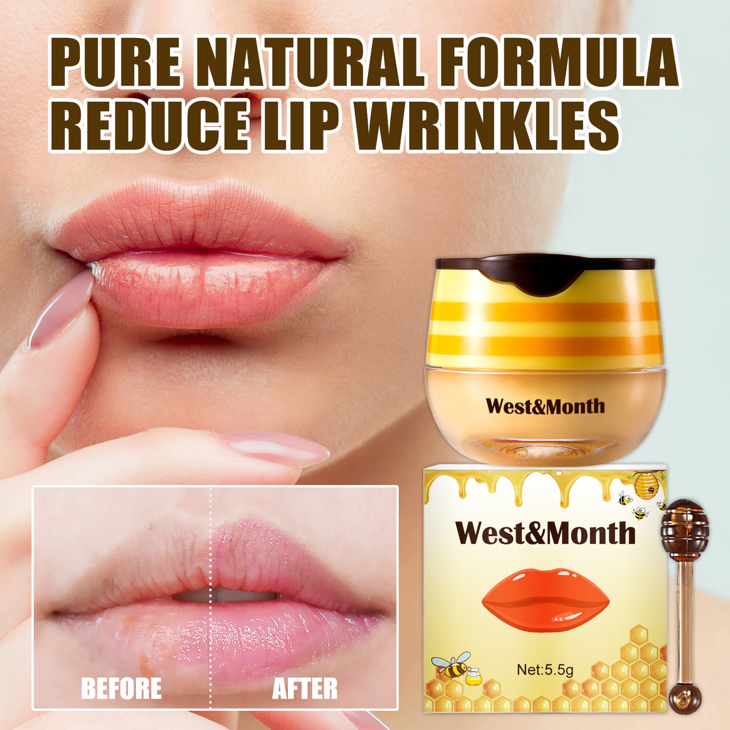 Lippenpinsel Propolis Lippenmaske