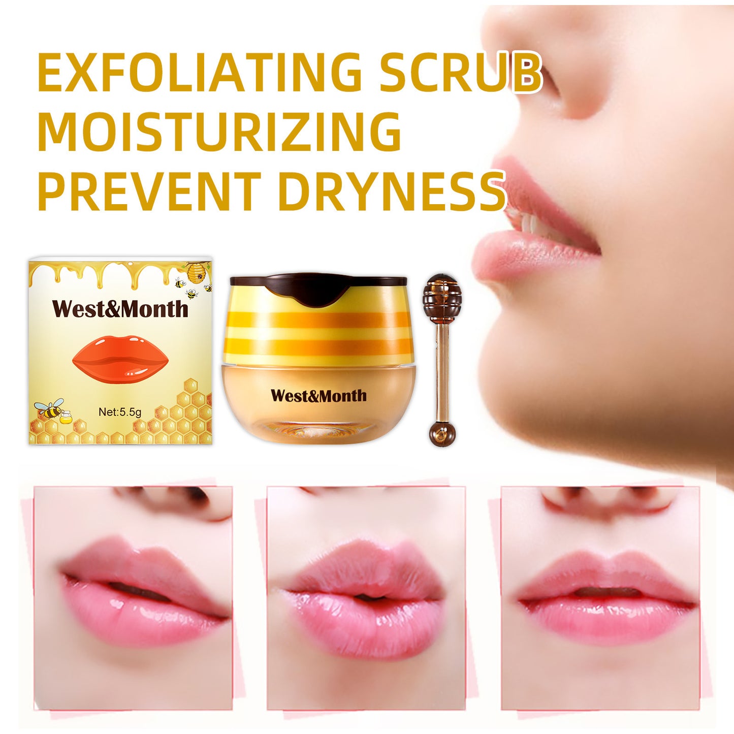 Lippenpinsel Propolis Lippenmaske