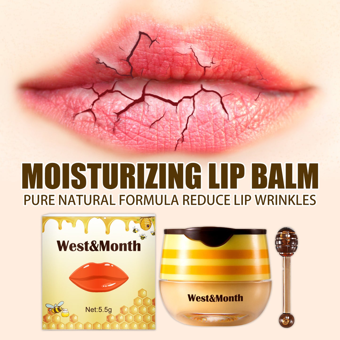 Lippenpinsel Propolis Lippenmaske